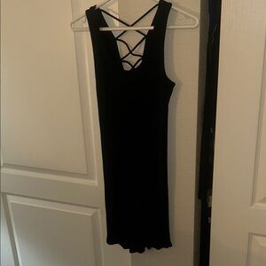 Ambiance Black Backless Dress